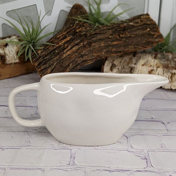 Rae Dunn GOBBLE Ceramic Gravy Boat - Picture 2 of 6